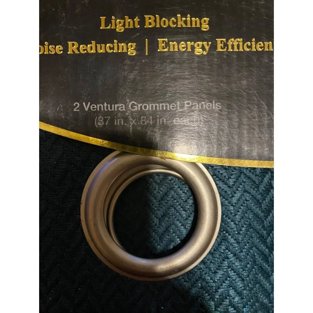 NEW Aprima Blackout Noise Reducing Window Ventura Grommet 2 Panels Pair 37